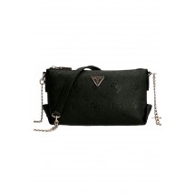 ΤΣΑΝΤΑ HELAINA MINI CROSSBODY TOP ZIP  ΓΥΝΑΙΚΕΙΑ GUESS BLACK
