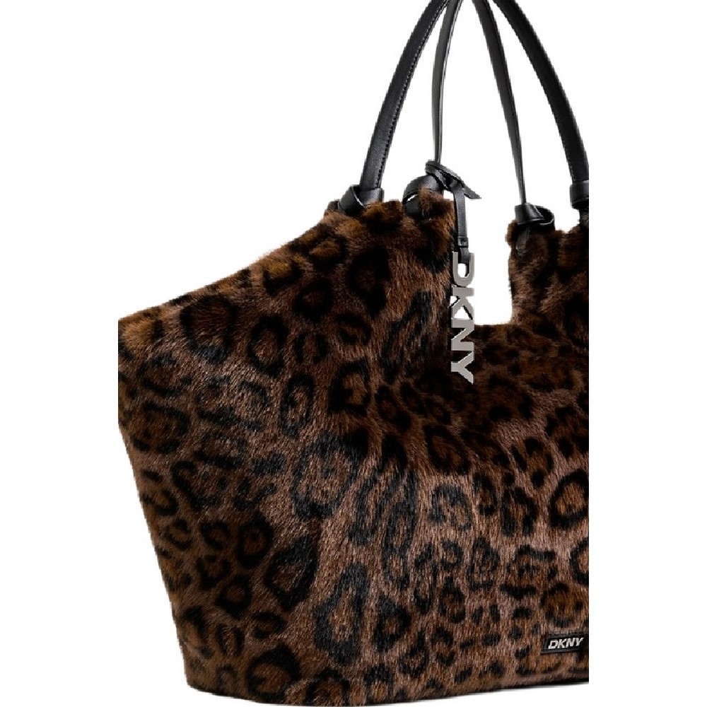 DNKY PAULA TOTE HANDBAG ΤΣΑΝΤΑ ΓΥΝΑΙΚΕΙΑ LEOPARD PRINT