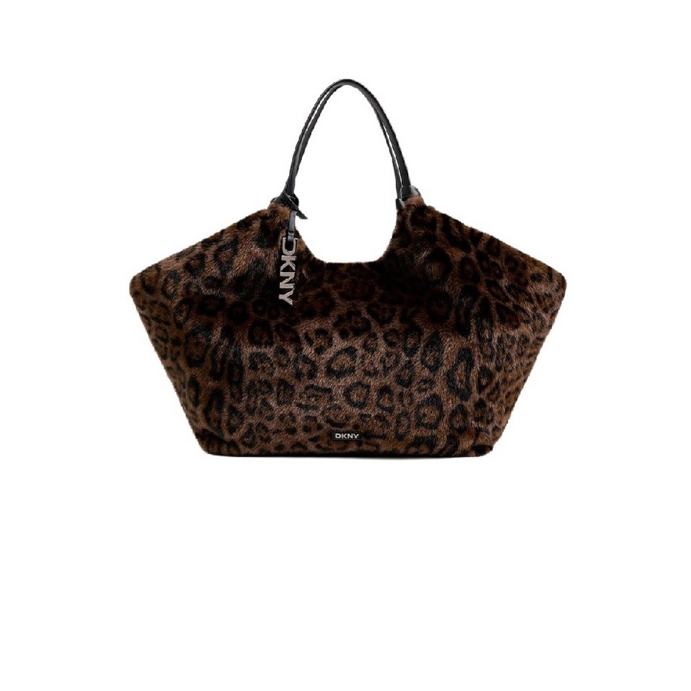 DNKY PAULA TOTE HANDBAG ΤΣΑΝΤΑ ΓΥΝΑΙΚΕΙΑ LEOPARD PRINT
