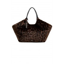 DNKY PAULA TOTE HANDBAG ΤΣΑΝΤΑ ΓΥΝΑΙΚΕΙΑ LEOPARD PRINT