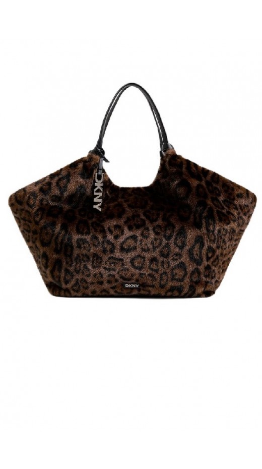 DNKY PAULA TOTE HANDBAG ΤΣΑΝΤΑ ΓΥΝΑΙΚΕΙΑ LEOPARD PRINT