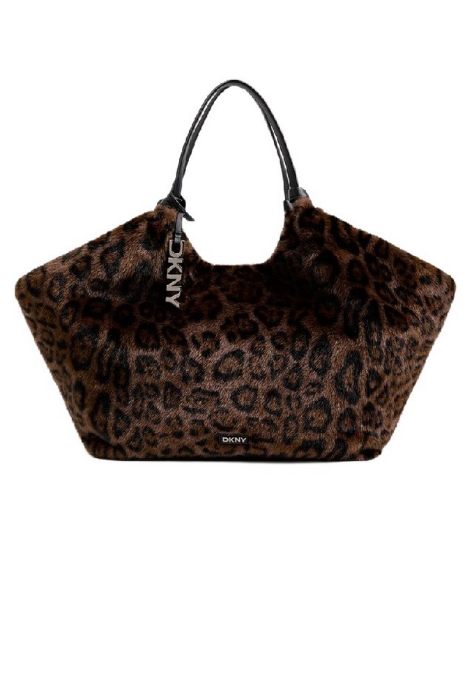 DNKY PAULA TOTE HANDBAG ΤΣΑΝΤΑ ΓΥΝΑΙΚΕΙΑ LEOPARD PRINT
