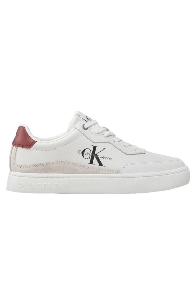 CALNIN KLEIN JEANS CLASSIC CUPSOLE LACEUP LTH ΠΑΠΟΥΤΣΙ ΑΝΔΡΙΚΟ WHITE