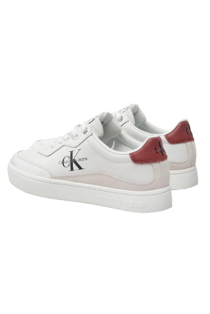 CALNIN KLEIN JEANS CLASSIC CUPSOLE LACEUP LTH ΠΑΠΟΥΤΣΙ ΑΝΔΡΙΚΟ WHITE