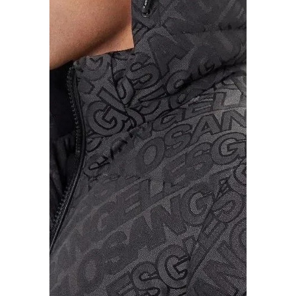 GUESS ALLOVER LOGO PUFFA JACKET ΜΠΟΥΦΑΝ ΑΝΔΡΙΚΟ BLACK