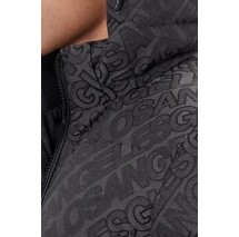GUESS ALLOVER LOGO PUFFA JACKET ΜΠΟΥΦΑΝ ΑΝΔΡΙΚΟ BLACK
