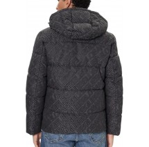 GUESS ALLOVER LOGO PUFFA JACKET ΜΠΟΥΦΑΝ ΑΝΔΡΙΚΟ BLACK
