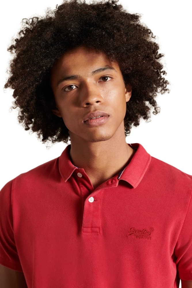 ΜΠΛΟΥΖΑ POLO ΜΠΛΟΥΖΑ ΑΝΔΡΙΚΗ  SUPERDRY RED