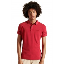 ΜΠΛΟΥΖΑ POLO ΜΠΛΟΥΖΑ ΑΝΔΡΙΚΗ  SUPERDRY RED