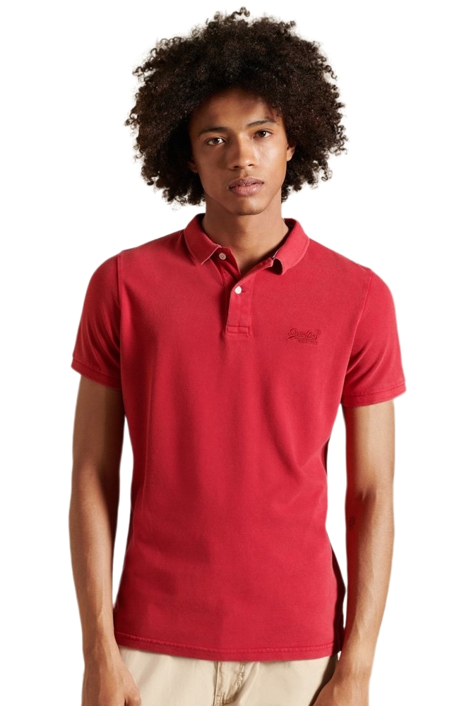 ΜΠΛΟΥΖΑ POLO ΜΠΛΟΥΖΑ ΑΝΔΡΙΚΗ  SUPERDRY RED