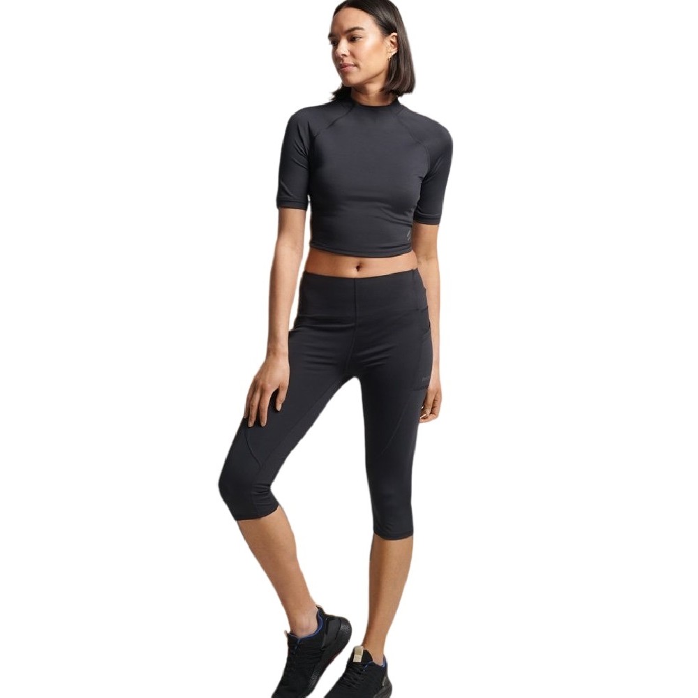 ΚΟΛΑΝ SPORT RUN CROPPED ΓΥΝΑΙΚΕΙΟ SUPERDRY BLACK