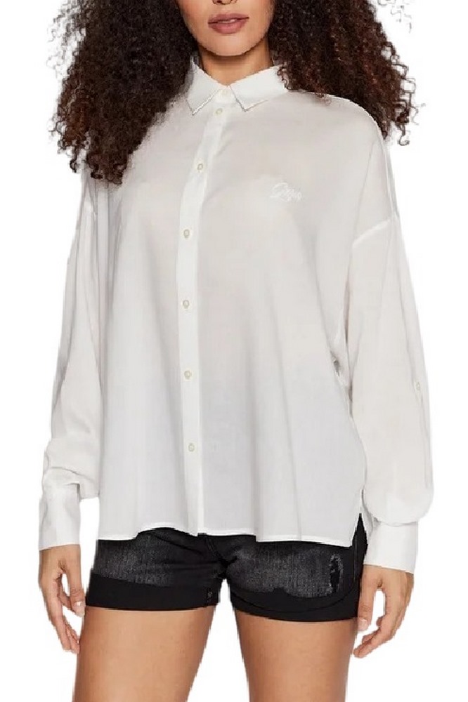 ΠΟΥΚΑΜΙΣΟ CECILY ΓΥΝΑΙΚΕΙΟ GUESS WHITE