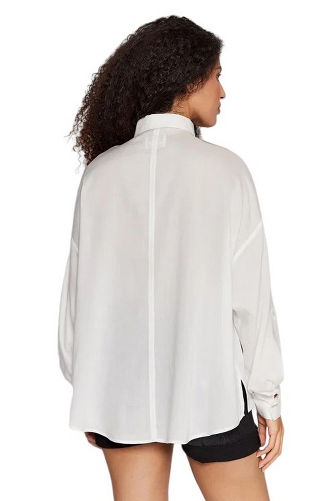 ΠΟΥΚΑΜΙΣΟ CECILY ΓΥΝΑΙΚΕΙΟ GUESS WHITE
