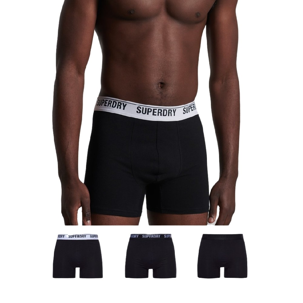 ΕΣΩΡΟΥΧΟ 3-PACK  ΑΝΔΡΙΚΟ SUPERDRY BLACK/WHITE