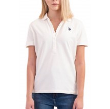 U.S POLO ASSN MYA 000164 EH03 POLO M/CORTA PACK  ΜΠΛΟΥΖΑ ΓΥΝΑΙΚΕΙΑ WHITE