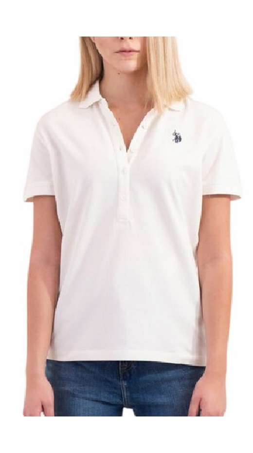 U.S POLO ASSN MYA 000164 EH03 POLO M/CORTA PACK  ΜΠΛΟΥΖΑ ΓΥΝΑΙΚΕΙΑ WHITE
