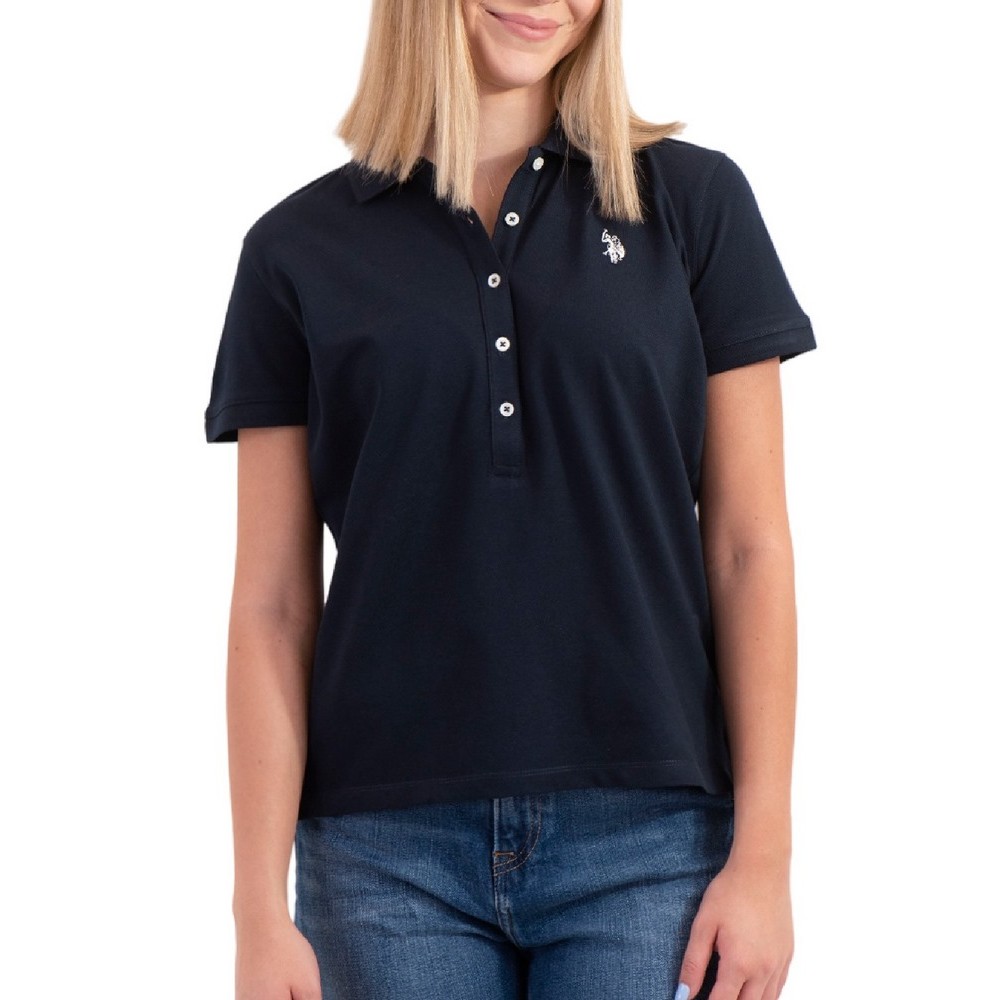 U.S POLO ASSN MYA 000164 EH03 POLO M/CORTA PACK  ΜΠΛΟΥΖΑ ΓΥΝΑΙΚΕΙΑ NAVY