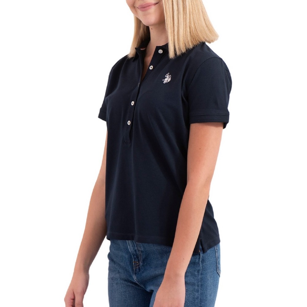 U.S POLO ASSN MYA 000164 EH03 POLO M/CORTA PACK  ΜΠΛΟΥΖΑ ΓΥΝΑΙΚΕΙΑ NAVY