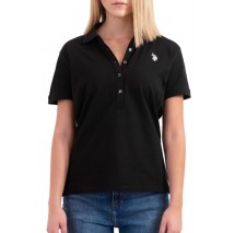 U.S POLO ASSN MYA 000164 EH03 POLO M/CORTA PACK  ΜΠΛΟΥΖΑ ΓΥΝΑΙΚΕΙΑ BLACK
