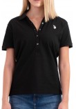 U.S POLO ASSN MYA 000164 EH03 POLO M/CORTA PACK  ΜΠΛΟΥΖΑ ΓΥΝΑΙΚΕΙΑ BLACK