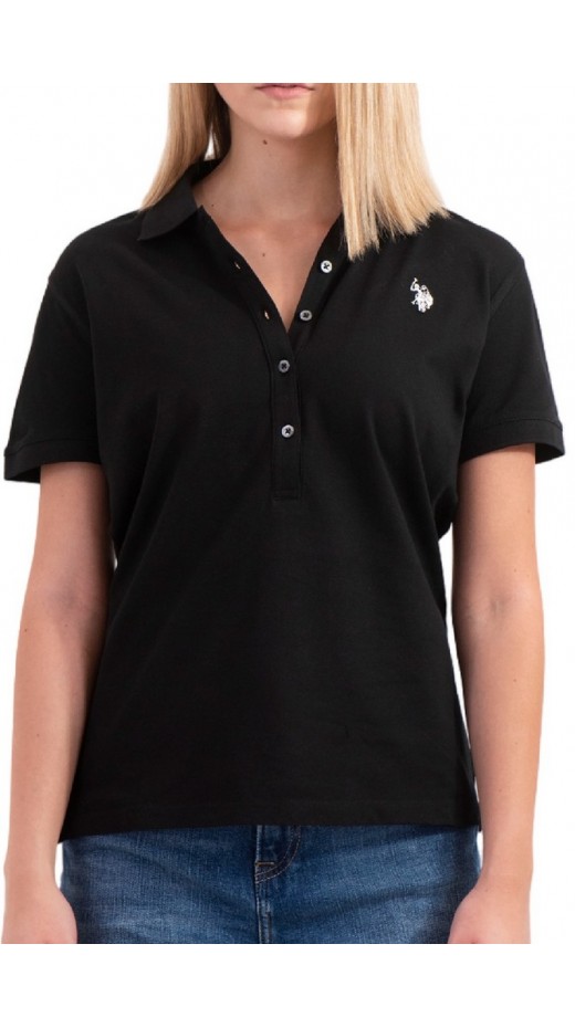 U.S POLO ASSN MYA 000164 EH03 POLO M/CORTA PACK  ΜΠΛΟΥΖΑ ΓΥΝΑΙΚΕΙΑ BLACK