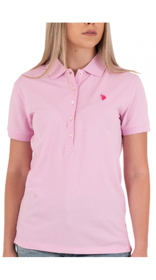 U.S POLO ASSN MYA 000164 EH03 POLO M/CORTA PACK  ΜΠΛΟΥΖΑ ΓΥΝΑΙΚΕΙΑ PINK