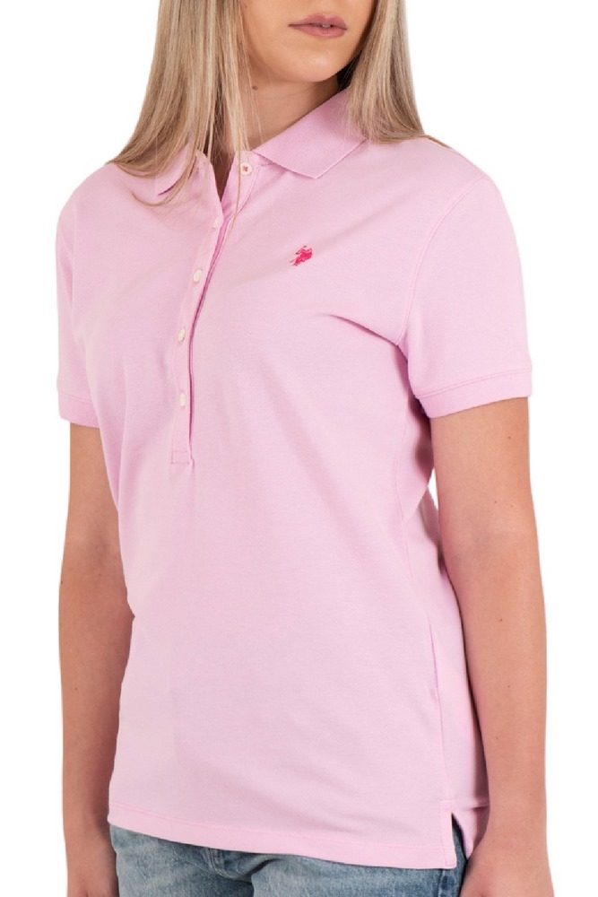 U.S POLO ASSN MYA 000164 EH03 POLO M/CORTA PACK  ΜΠΛΟΥΖΑ ΓΥΝΑΙΚΕΙΑ PINK