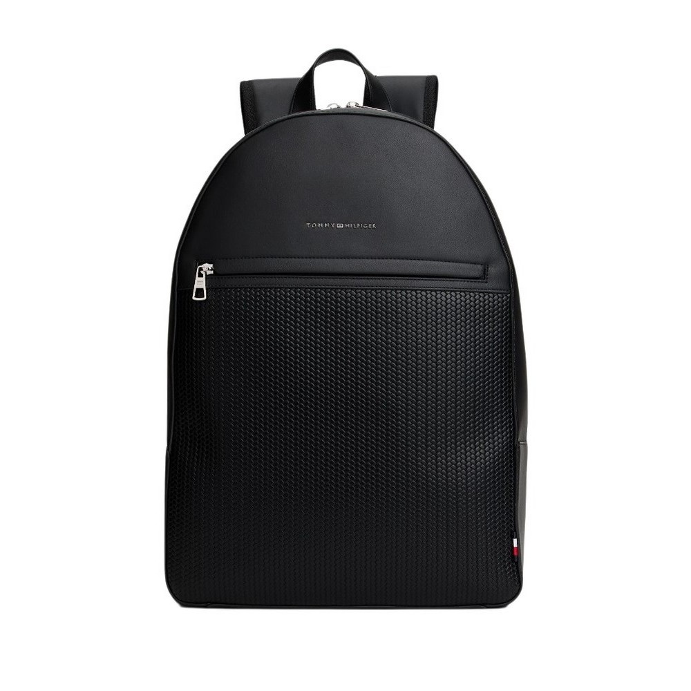 TOMMY HILFIGER WOVEN BACKPACK ΤΣΑΝΤΑ ΑΝΔΡΙΚΗ BLACK