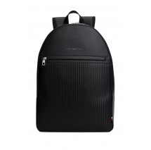 TOMMY HILFIGER WOVEN BACKPACK ΤΣΑΝΤΑ ΑΝΔΡΙΚΗ BLACK