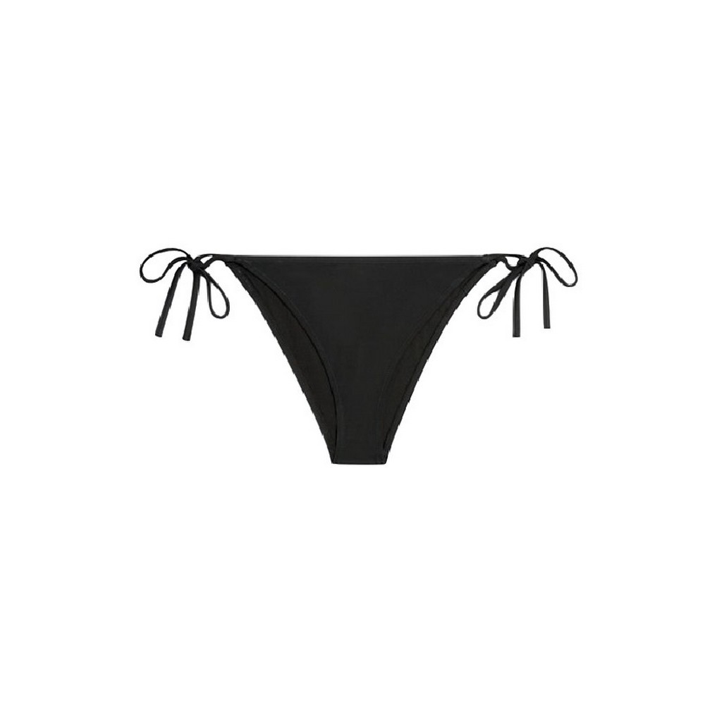 CALVIN KLEIN JEANS STRING SIDE TIE CHEEKY BIKINI ΜΑΓΙΟ ΓΥΝΑΙΚΕΙΟ BLACK