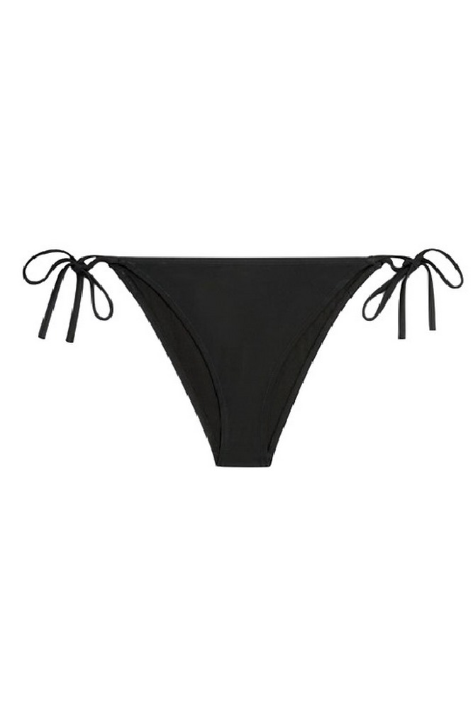 CALVIN KLEIN JEANS STRING SIDE TIE CHEEKY BIKINI ΜΑΓΙΟ ΓΥΝΑΙΚΕΙΟ BLACK