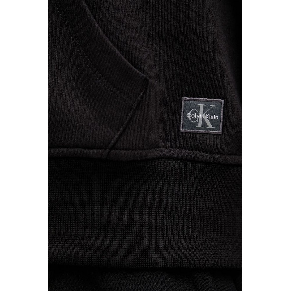 CALVIN KLEIN JEANS FRNCH TRRY BDG LG ΖΑΚΕΤΑ ΦΟΥΤΕΡ ΓΥΝΑΙΚΕΙΑ BLACK