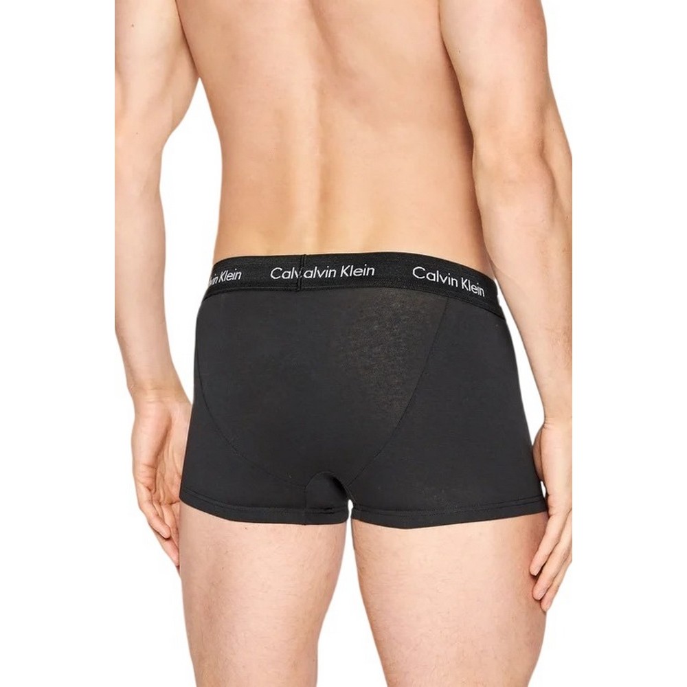 CALVIN KLEIN LOW RISE TRUNK 3PK BLACK/BLACK