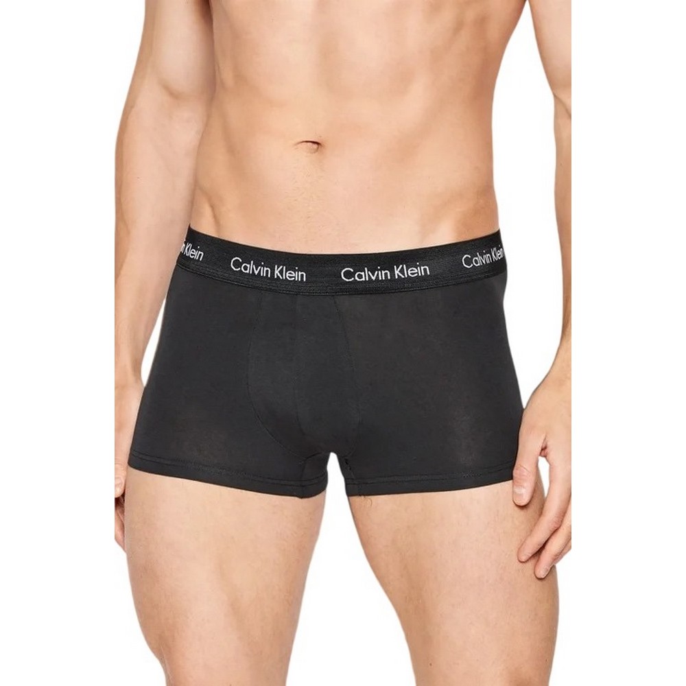 CALVIN KLEIN LOW RISE TRUNK 3PK BLACK/BLACK