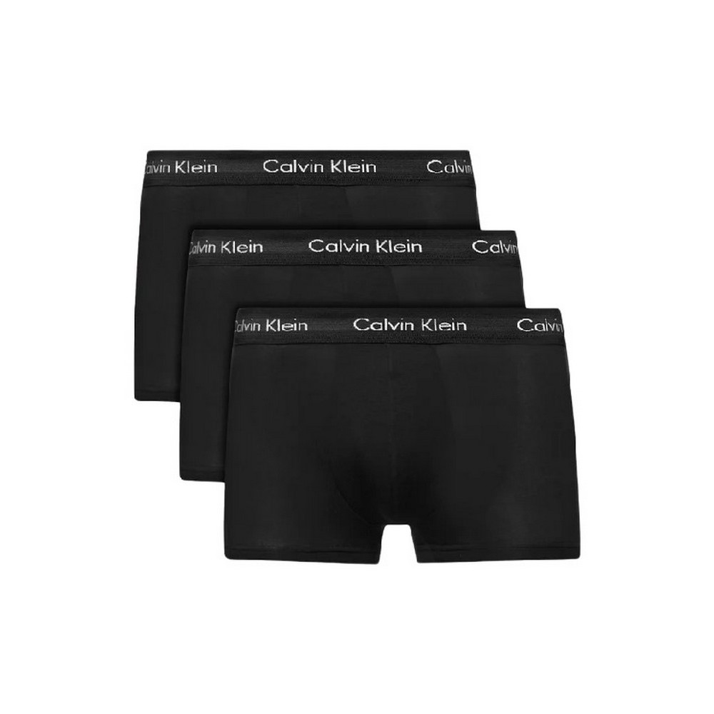 CALVIN KLEIN LOW RISE TRUNK 3PK BLACK/BLACK