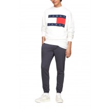 TOMMY JEANS SLIM S FLAG SWEATPANT ΠΑΝΤΕΛΟΝΙ ΦΟΡΜΑ ΑΝΔΡΙΚΟ CHARCOAL