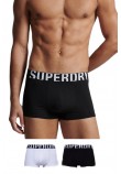 ΕΣΩΡΟΥΧΟ D1 SDRY TRUNK DUAL LOGO DOUBLE PACK ΑΝΔΡΙΚΟ SUPERDRY BLACK/WHITE