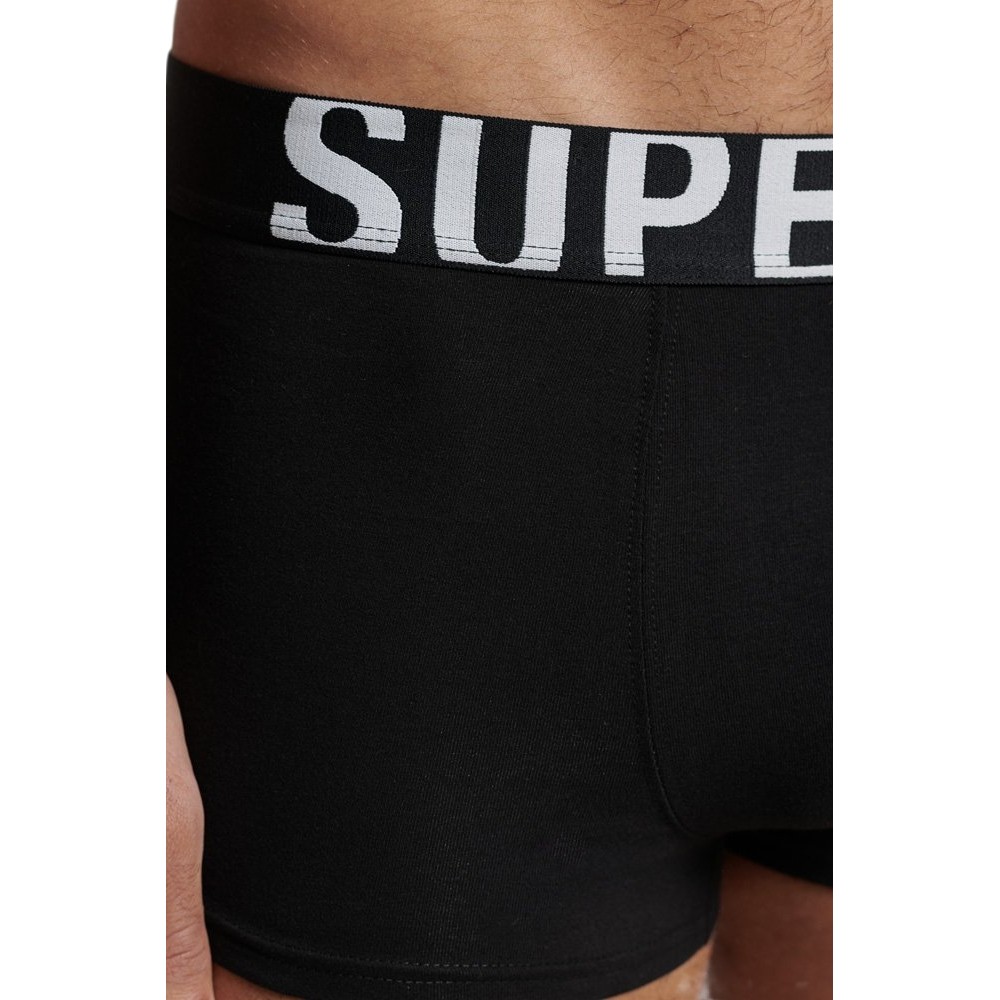 ΕΣΩΡΟΥΧΟ D1 SDRY TRUNK DUAL LOGO DOUBLE PACK ΑΝΔΡΙΚΟ SUPERDRY BLACK/WHITE