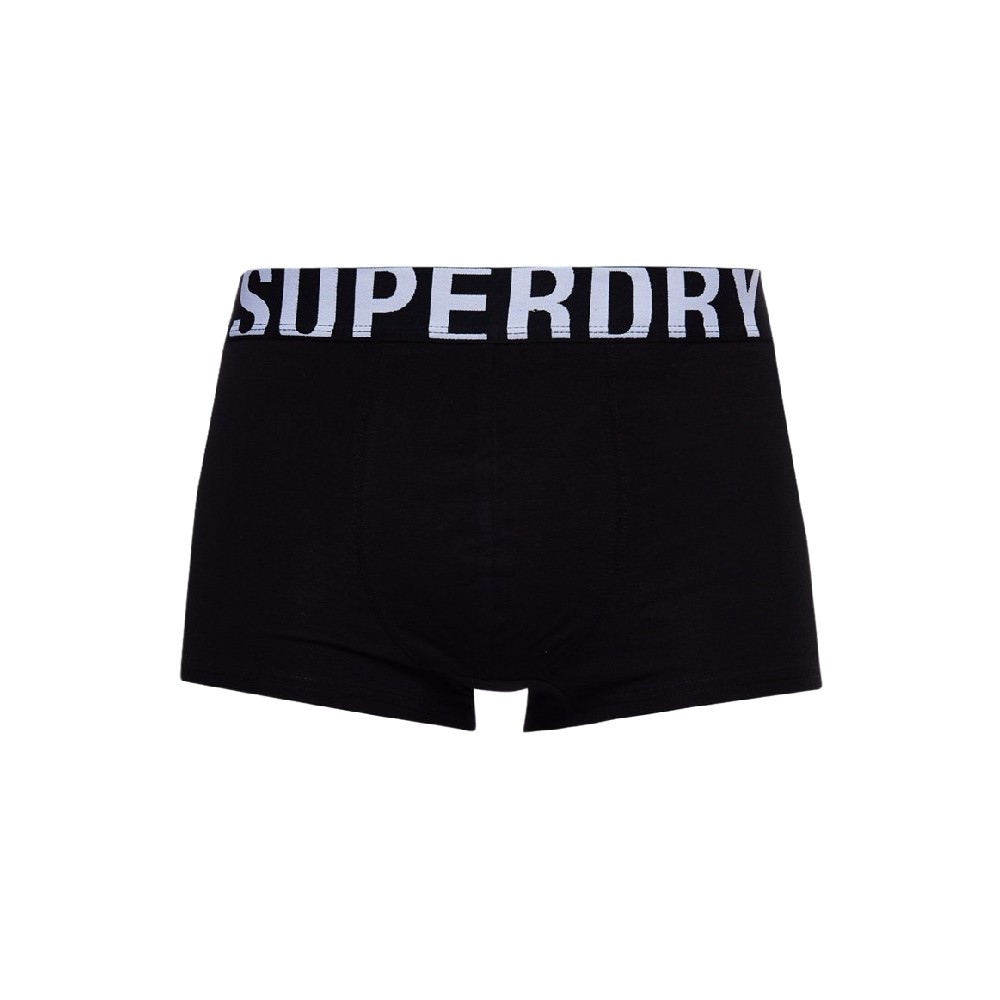 ΕΣΩΡΟΥΧΟ D1 SDRY TRUNK DUAL LOGO DOUBLE PACK ΑΝΔΡΙΚΟ SUPERDRY BLACK/WHITE