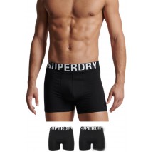 ΕΣΩΡΟΥΧΟ D1 SDRY TRUNK DUAL LOGO DOUBLE PACK ΑΝΔΡΙΚΟ SUPERDRY BLACK