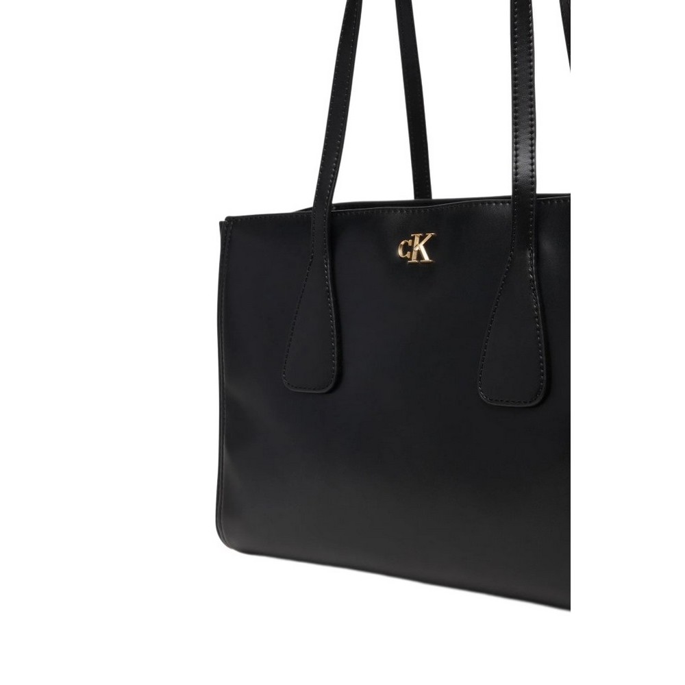 CALVIN KLEIN  MEDIUM WORK TOTE ΤΣΑΝΤΑ ΓΥΝΑΙΚΕΙΑ BLACK