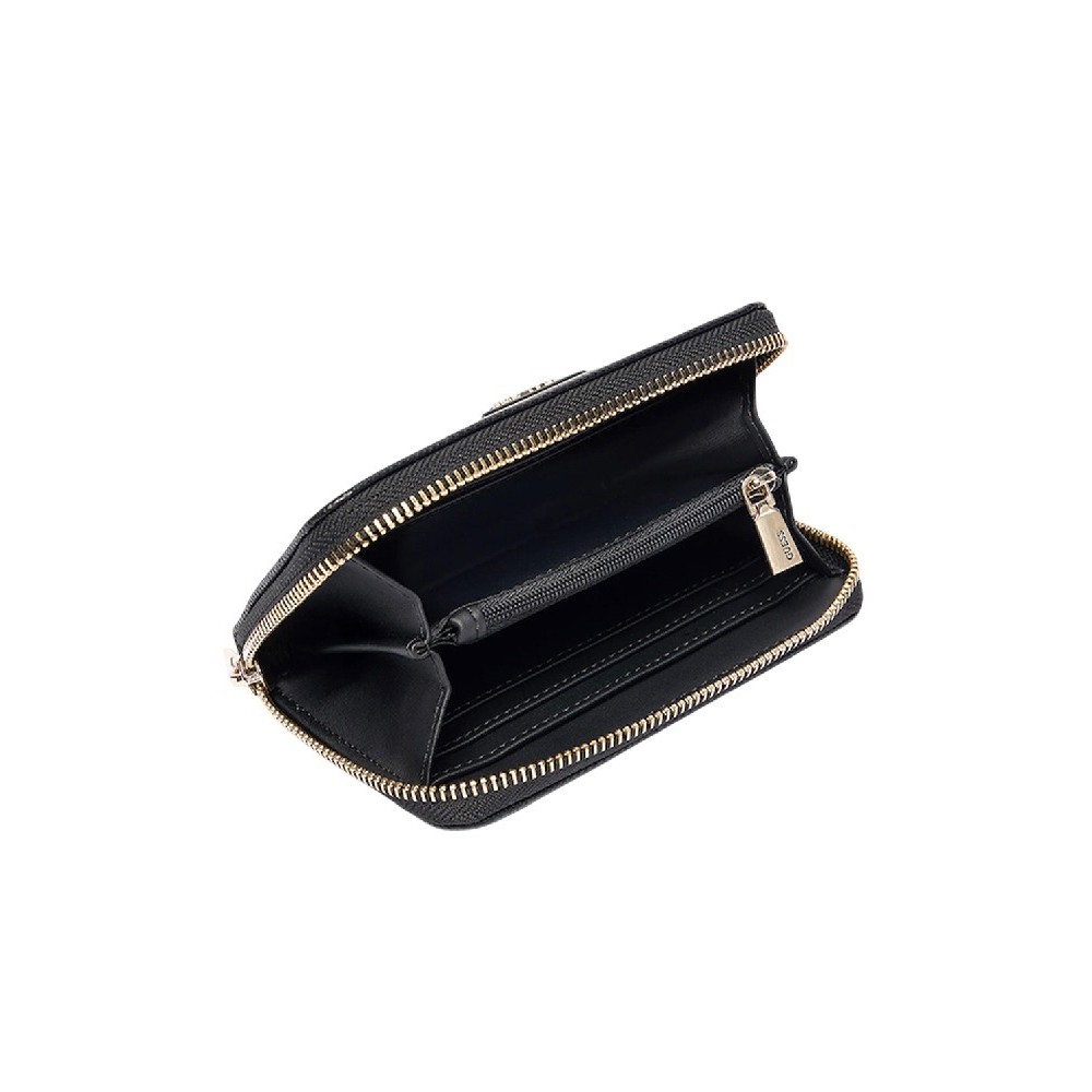 GUESS LAUREL II SLG MED ZIP AROUND ΠΟΡΤΟΦΟΛΙ ΓΥΝΑΙΚΕΙΟ BLACK