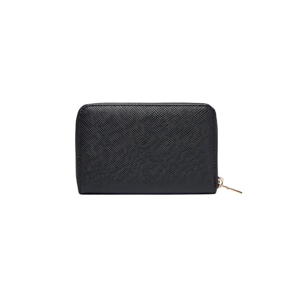 GUESS LAUREL II SLG MED ZIP AROUND ΠΟΡΤΟΦΟΛΙ ΓΥΝΑΙΚΕΙΟ BLACK