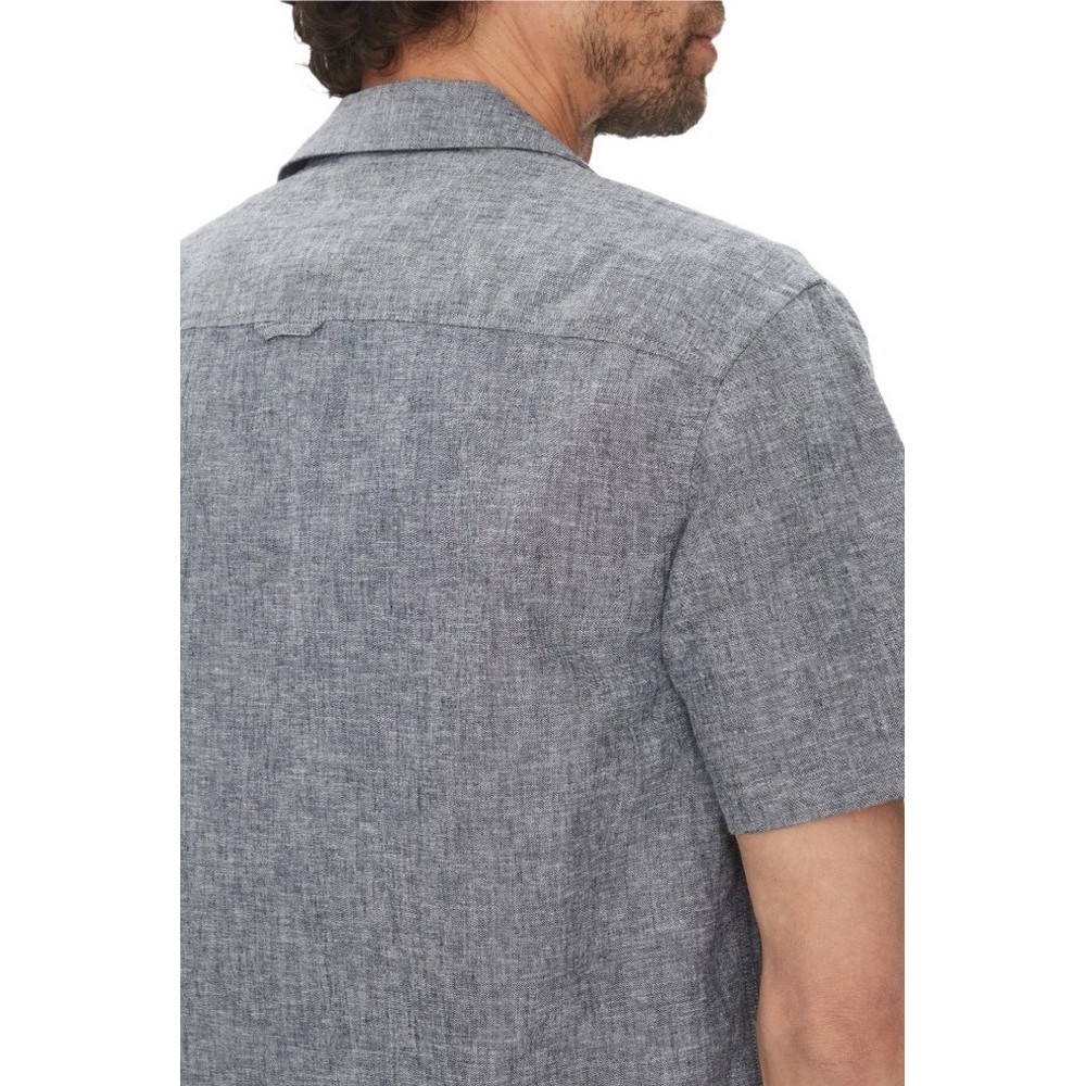 TOMMY JEANS LINEN BLEND CAMP SS EXT ΠΟΥΚΑΜΙΣΟ ΑΝΔΡΙΚΟ DARK NAVY
