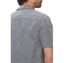 TOMMY JEANS LINEN BLEND CAMP SS EXT ΠΟΥΚΑΜΙΣΟ ΑΝΔΡΙΚΟ DARK NAVY