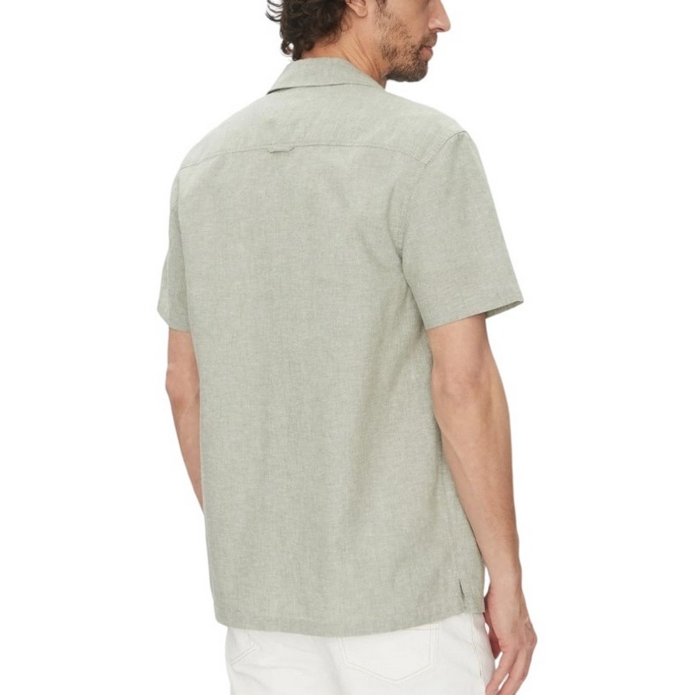 TOMMY JEANS LINEN BLEND CAMP SS EXT ΠΟΥΚΑΜΙΣΟ ΑΝΔΡΙΚΟ GREEN