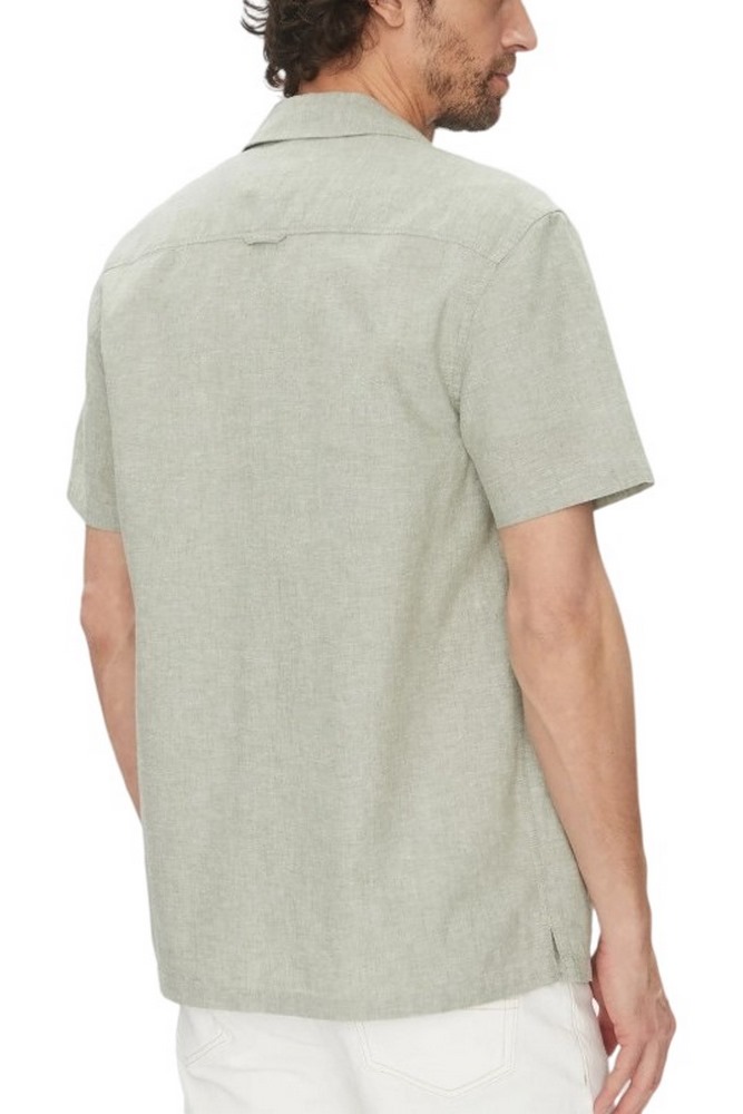 TOMMY JEANS LINEN BLEND CAMP SS EXT ΠΟΥΚΑΜΙΣΟ ΑΝΔΡΙΚΟ GREEN