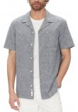 TOMMY JEANS LINEN BLEND CAMP SS EXT ΠΟΥΚΑΜΙΣΟ ΑΝΔΡΙΚΟ DARK NAVY