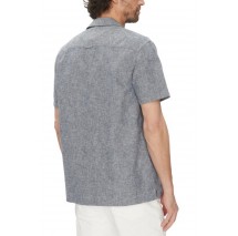 TOMMY JEANS LINEN BLEND CAMP SS EXT ΠΟΥΚΑΜΙΣΟ ΑΝΔΡΙΚΟ DARK NAVY