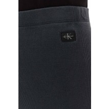CALVIN KLEIN JEANS WASHED WOVEN LABEL RIB SHORTS ΚΟΛΑΝ  ΓΥΝΑΙΚΕΙΟ WASHED BLACK